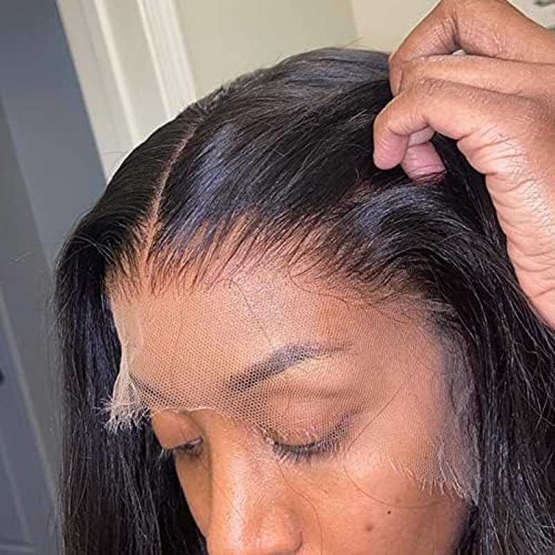 13x6 0.1mm SKINLIKE Ultra Thin Invisible HD Frontal Body Wave Transparent Lace Frontal Closure Melt Into Skin Easily£¬Pre Plucked With Baby Hair 12A Grade Brazilian Human Hair 14 Inch
