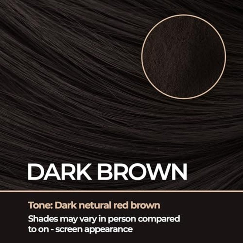 Keratin Hair Fibers for Men & Women - Fill In Fine or Thinning Hair, Instantly Thicker, Fuller Looking Hair (Dark Brown 15g)