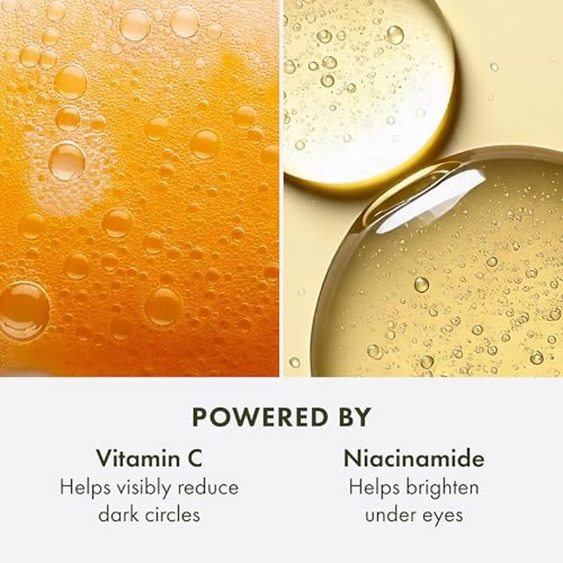 Origins GinZing Brightening Eye Cream with Vitamin C & Niacinamide| Visibly Reduces Dark Circles, 0.5 Fl Oz