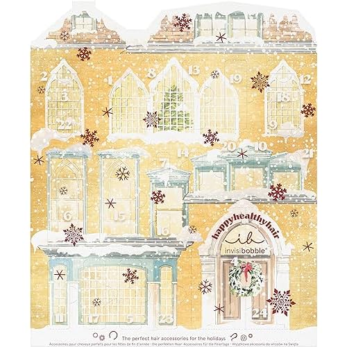 Invisibobble Beauty Advent Calendar 2023 I 24 Hair Accessories I Surprise for Women and Girls I Exclusive Elastics I Festive Calendar for Hair Care