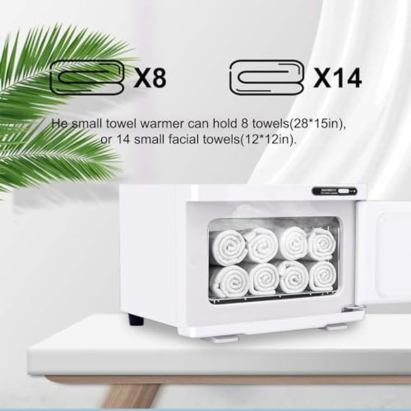 Electric Towel Warmer, Hot Towel Warmer, Professional Towel Warmer Cabinet, 8L Capacity, Hot Towel Cabinet for Spa, Beauty, Salon Use (White)