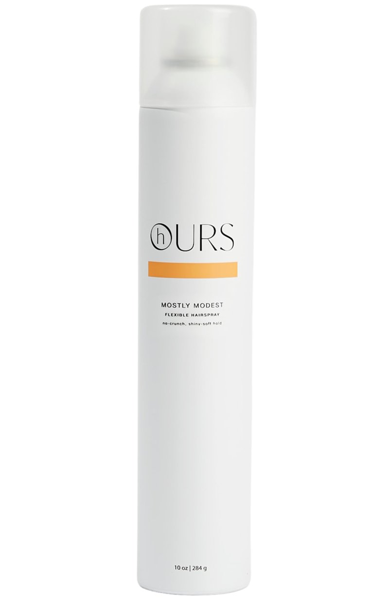 hOURS haircare Mostly Modest Flexible Hairspray for Women | Professional Extra Soft Touch Formula for Polished Shine - Sulfate, Paraben, & Cruelty Free Styling Product, Antioxidant Protection | 10 oz
