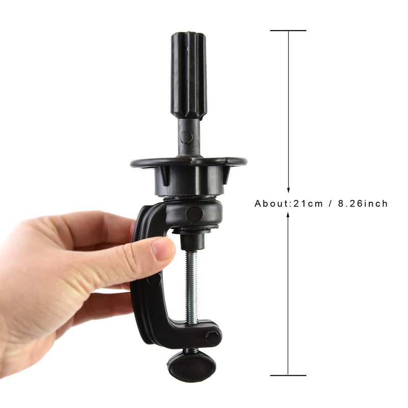 Male Mannequin Head 100% Human Hair Training Head 14 Inch Barber Manikin Cosmetology Doll Head for Hair Styling and Practice with Wig Clamp Stand (with Beard,Brown)