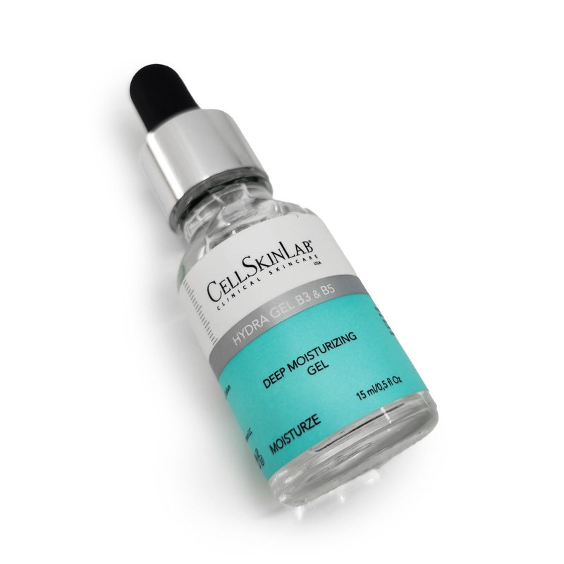 CellSkinLab Hydra Gel B5 & B3 Deep Moisturizing Gel for Long Lasting Action with Hyaluronic Acid, Vitamin B5 and Vitamin B3 for Smooth, Moisturized and Healthy skin - 0.5 fl Oz