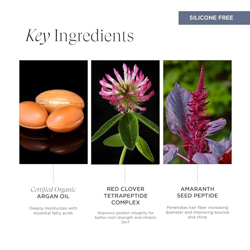 Pure Plenty Conditioner Boosts Volume and Shine for Fine, Thinning Hair, Organic Replenishing Formula, Vegan, 8.5 Oz