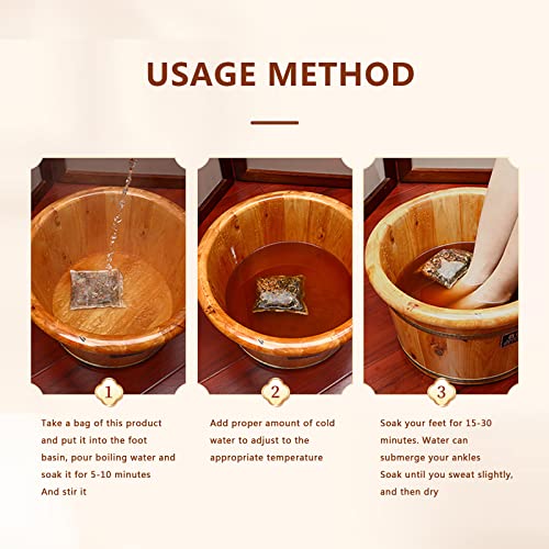 30 Pack Ginger Herbal Foot Soak Spa - 900g Natural Plant Blend with Mugwort & Saffron, Relaxing Aromatherapy Bath for Home Wellness Routine äõõ®ßæ˩ñé?øÜÊÅøÐ900g