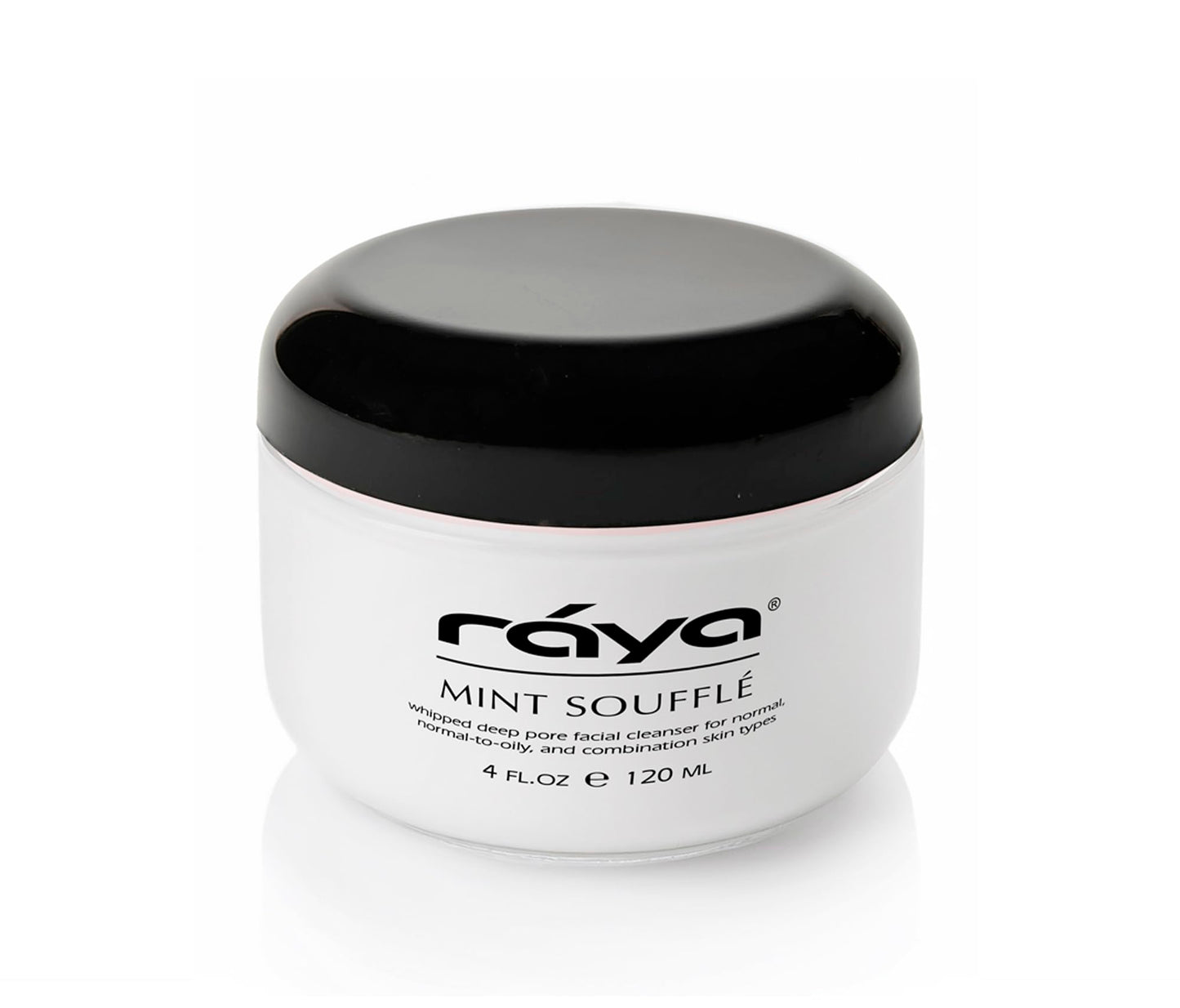 Raya Mint Soufflé Facial Cleanser (102) - Face Wash for Sensitive Skin, Combination & Oil Skin, Clears Pores, Sensitive Formula, Mint, 4 oz
