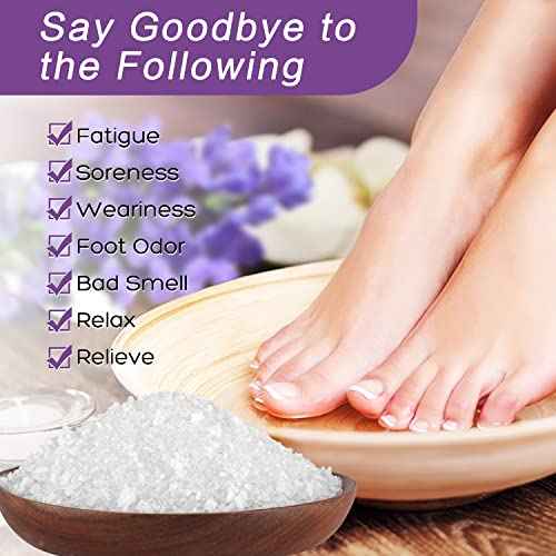 foot salt set Foot Soak with Epsom Salt - For Toenail Repair, Athletes Foot, Softens Calluses, Soothes Sore & Tired Feet¡¦