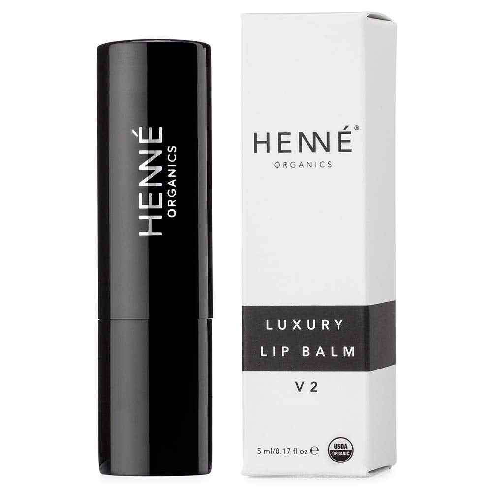 Henné Organics Luxury Lip Balm V2 - Natural and Organic Moisturizer - 0.15 Ounce Stick