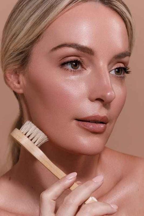 CSM Dry Brushing Body Brush Set - Natural Bristle Dry Brush for Body & Face Exfoliation, Lymphatic Drainage and Circulation Boost