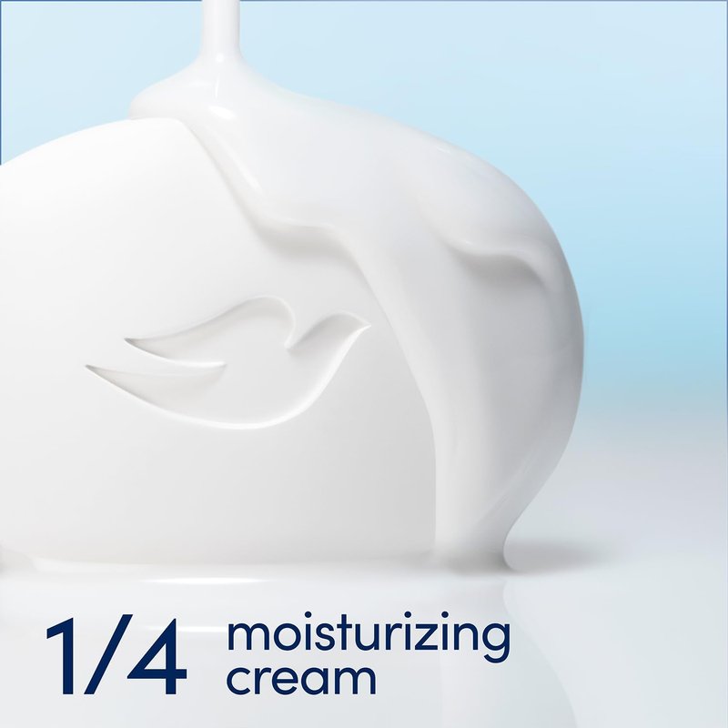 Dove Dandruff Shampoo & Conditioner 2-in-1, DermaCare Calming Relief with Pyrithione Zinc + Beauty Bar Soap for Sensitive Skin 8-Pack – Relief for Itchy Scalp and Dry Skin (9 Piece Set)