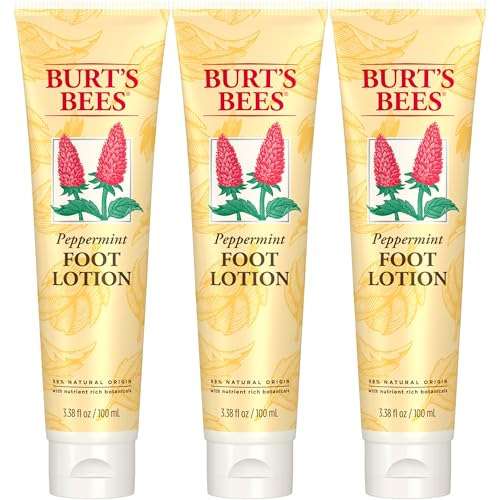 Burt's Bees Peppermint Foot Lotion, Pack of 3