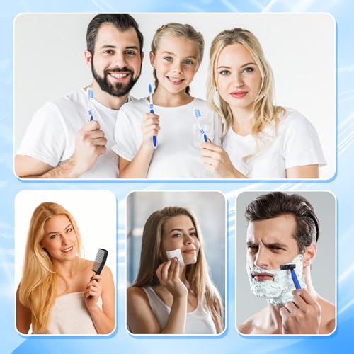 Basic Toiletry Kits, Individually Packed, Personal Hygiene Bulk Homeless Care Package Supplies