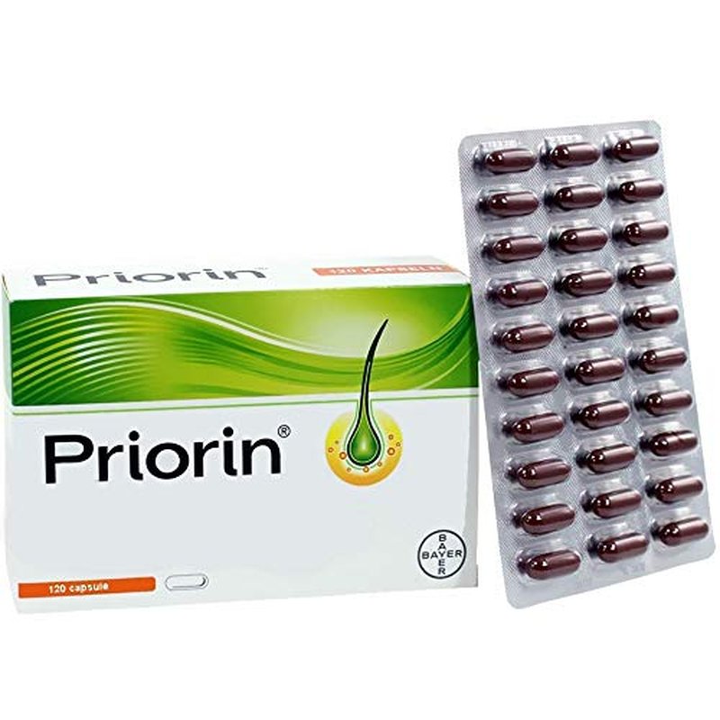 PRIORIN Hair Growth Formula 120 Capsule - Help Weak & Thinning Hair Original German Brand