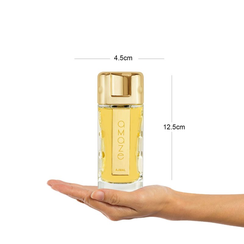 Ajmal Amaze Eau de Parfum 2.5 fl oz (75 ml) for Women | Long-Lasting Woody-Leathery Oriental Perfume | Luxury Fragrance Crafted in Dubai