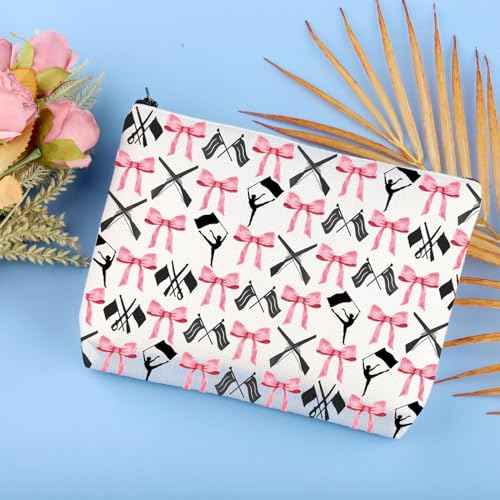 JYTAPP Winterguard Makeup Bag Colorguard Marching Band Color Guard Gift Colorguard Team Cosmetic Bag Flag Gifts