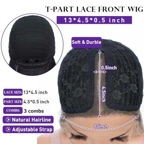 Joedir 32" Long Deep Curly Wavy Lace Front Synthetic Wigs HD Transparent Glueless Lace Wig Heat Resistant Fiber Pre Plucked Hairline with Baby Hair Wig for Women(Ombre Black to Honey Color)