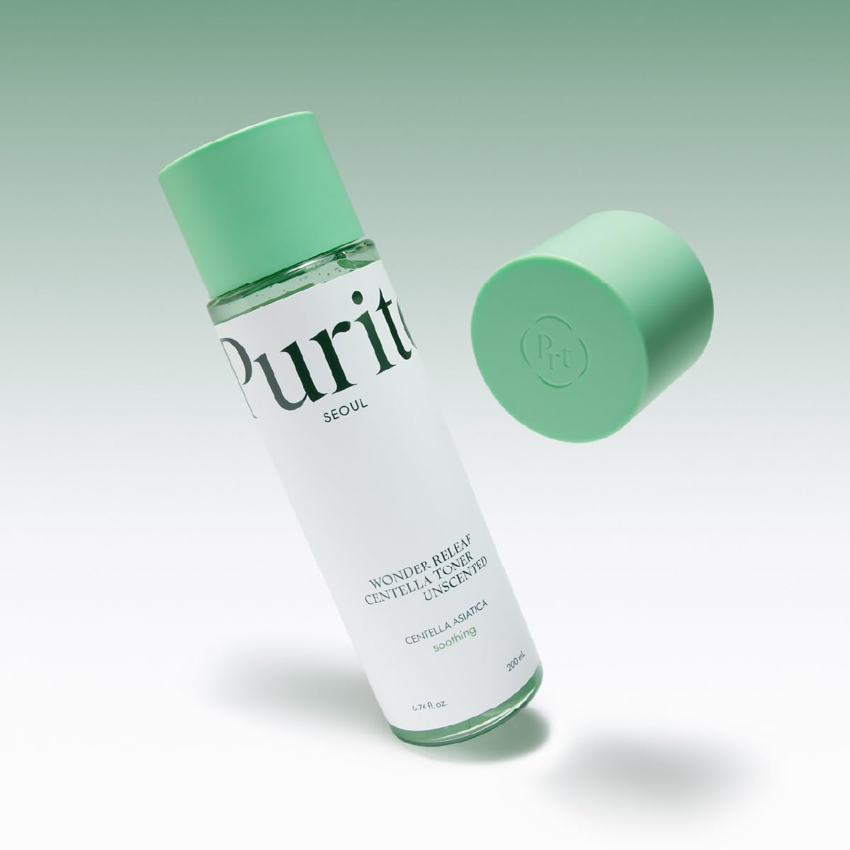 PURITO Centella Unscented Toner, 200ml 6.76 fl.oz, Korean Centella, for Sensitive Skin, Soothing, Facial Toner for face, K-Beauty, Korean Skin Care