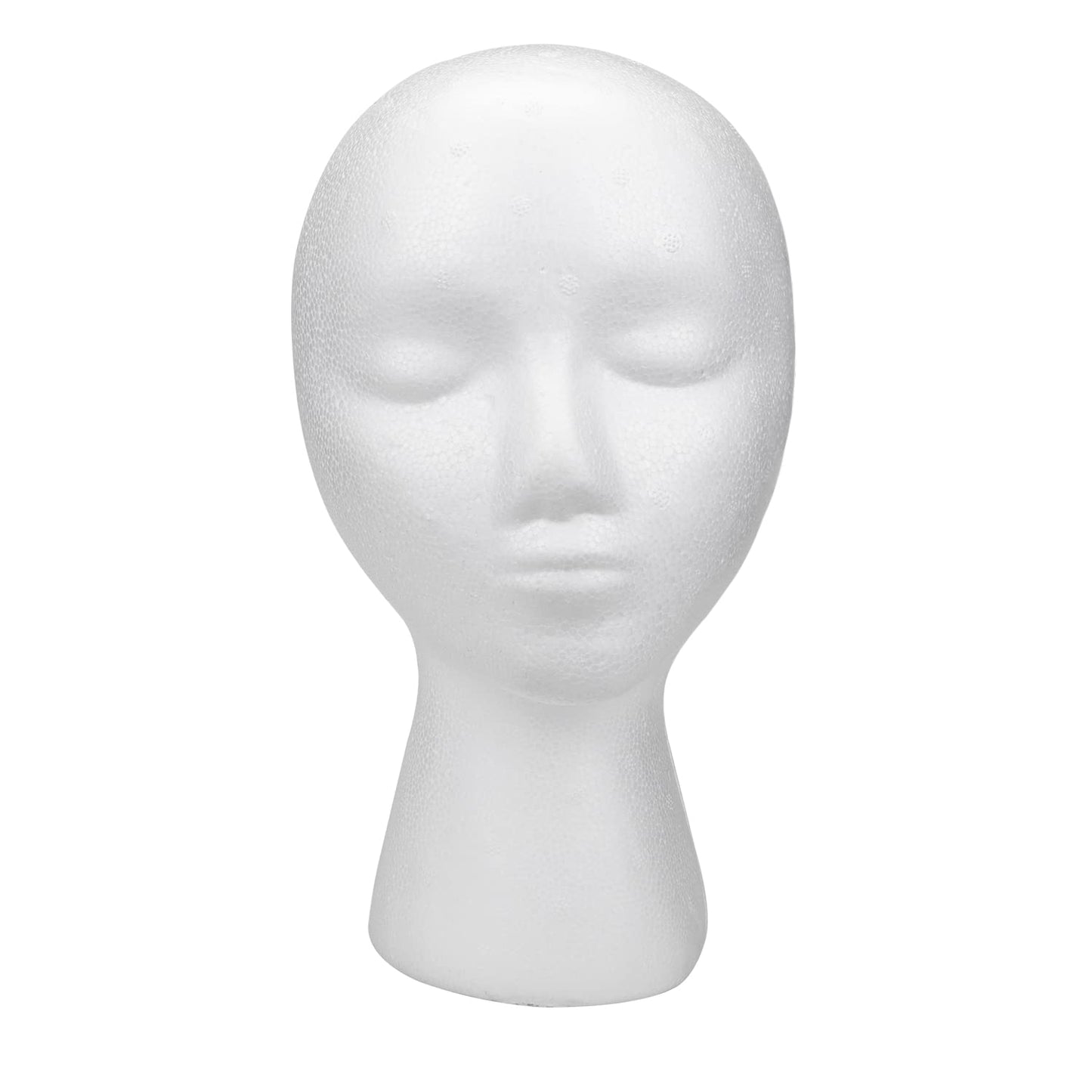 Foraineam 3 Pack 11 Inch Foam Wig Heads Female Mannequin Display Stand Holder Manikin Cosmetics Model Head for Wigs, Glasses, Hats, Hairpieces
