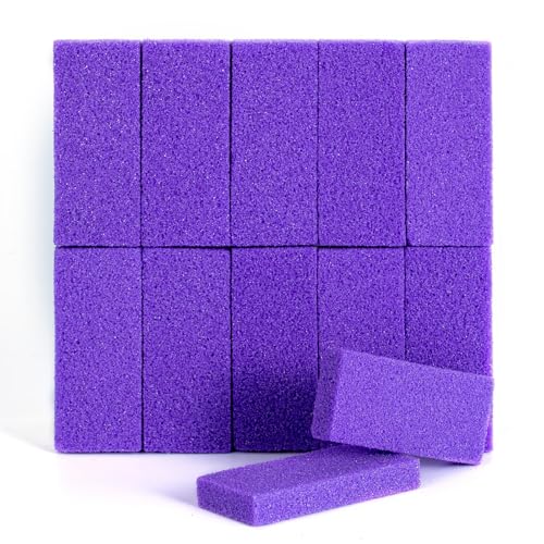 NOVAL Pumice Stone for Feet Scrubber Dead Skin Disposable Foot Pumice Foot Callus Remover Pedicure Tools Purple Pumice Sponge Nail Salon Home Use,40 PCS