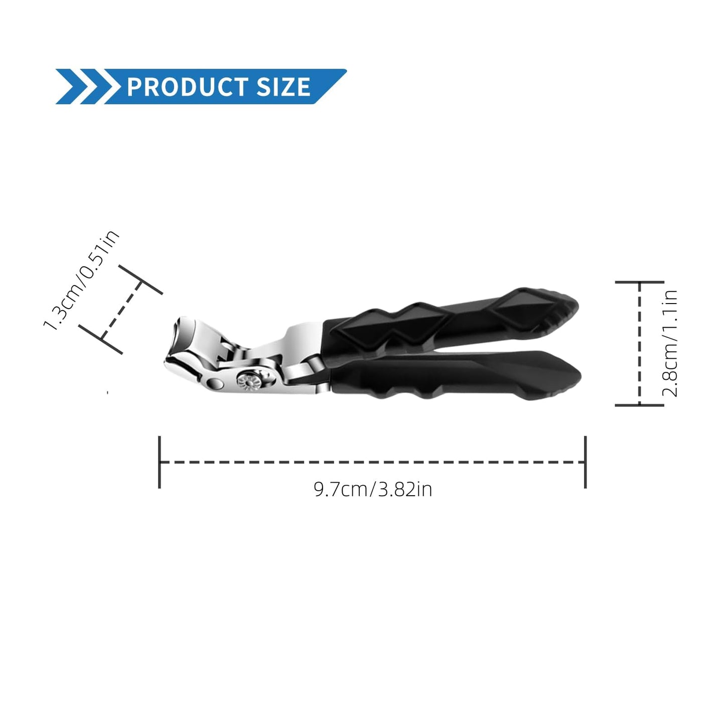 2 Sets Clipmaster Pro Nail Clippers for Seniors,goredny orthoclip Nail Clippers， Large Angled Head Toe NailClipper, Proclip Wide Jaw for Thick Nails, Easy Grip Design for Elders