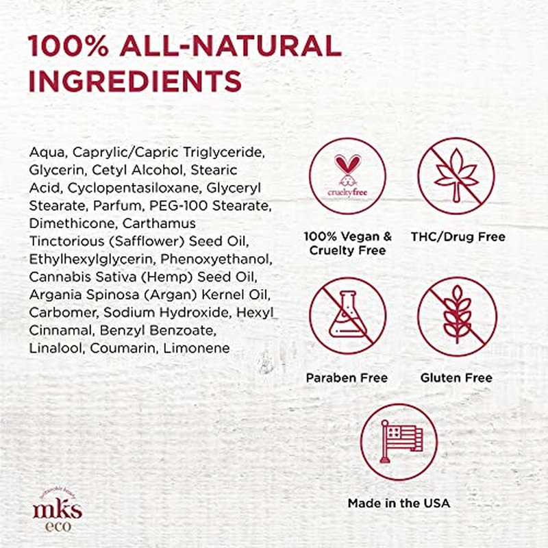 MKS eco Velvet Hand & Body Lotion, Original Scent - 10 oz - Restores Skin Softness, Flexibility & Elasticity - With Moroccan Argan Oil & Hemp Seed Oil - Vegan & Cruelty Free