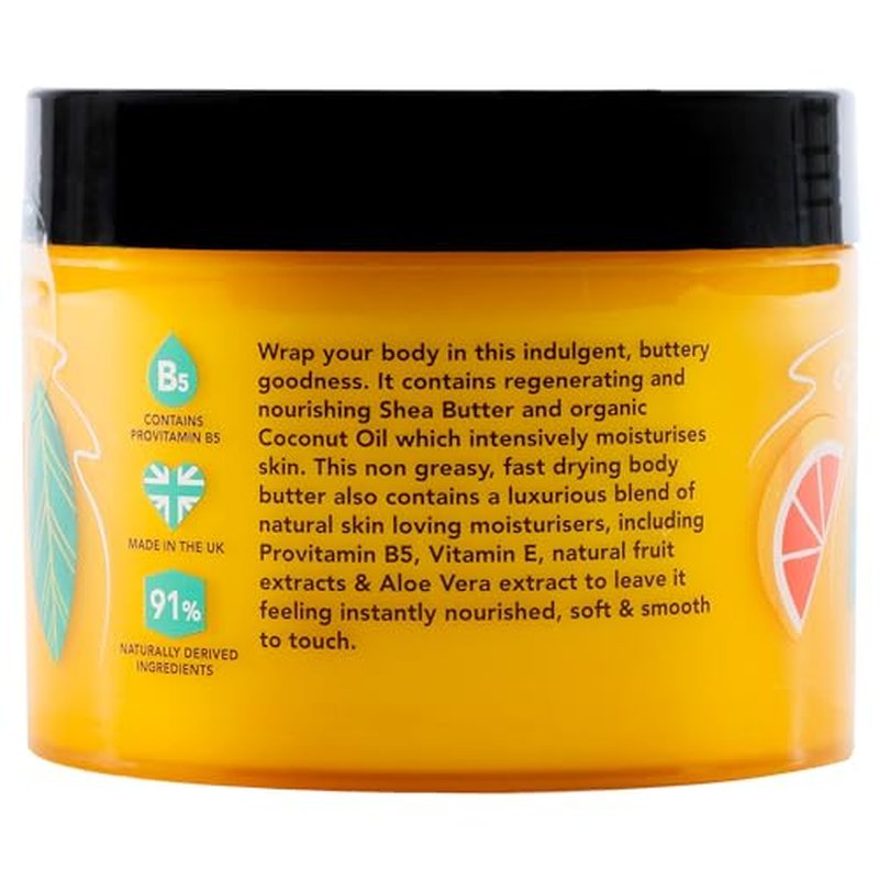 I Love Exotic Fruit Scented Body Butter - Hydrating Body Butter for Dry Skin - Vitamin E and Aloe Vera - Shea Butter and Coconut Oil - 10.1 oz