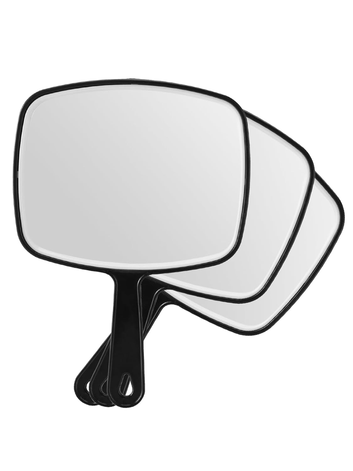 Handheld Black Mirror - OMIRO 6.6" W x 9.2" L | Set of 3 Portable Mirrors