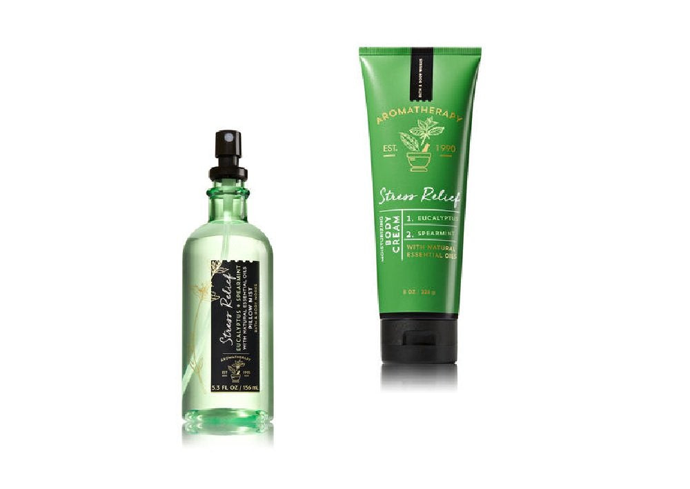 Aromatherapy Stress Relief Gift Set - Eucalyptus & Spearmint Pillow Mist & Body Cream | Relaxation Essentials