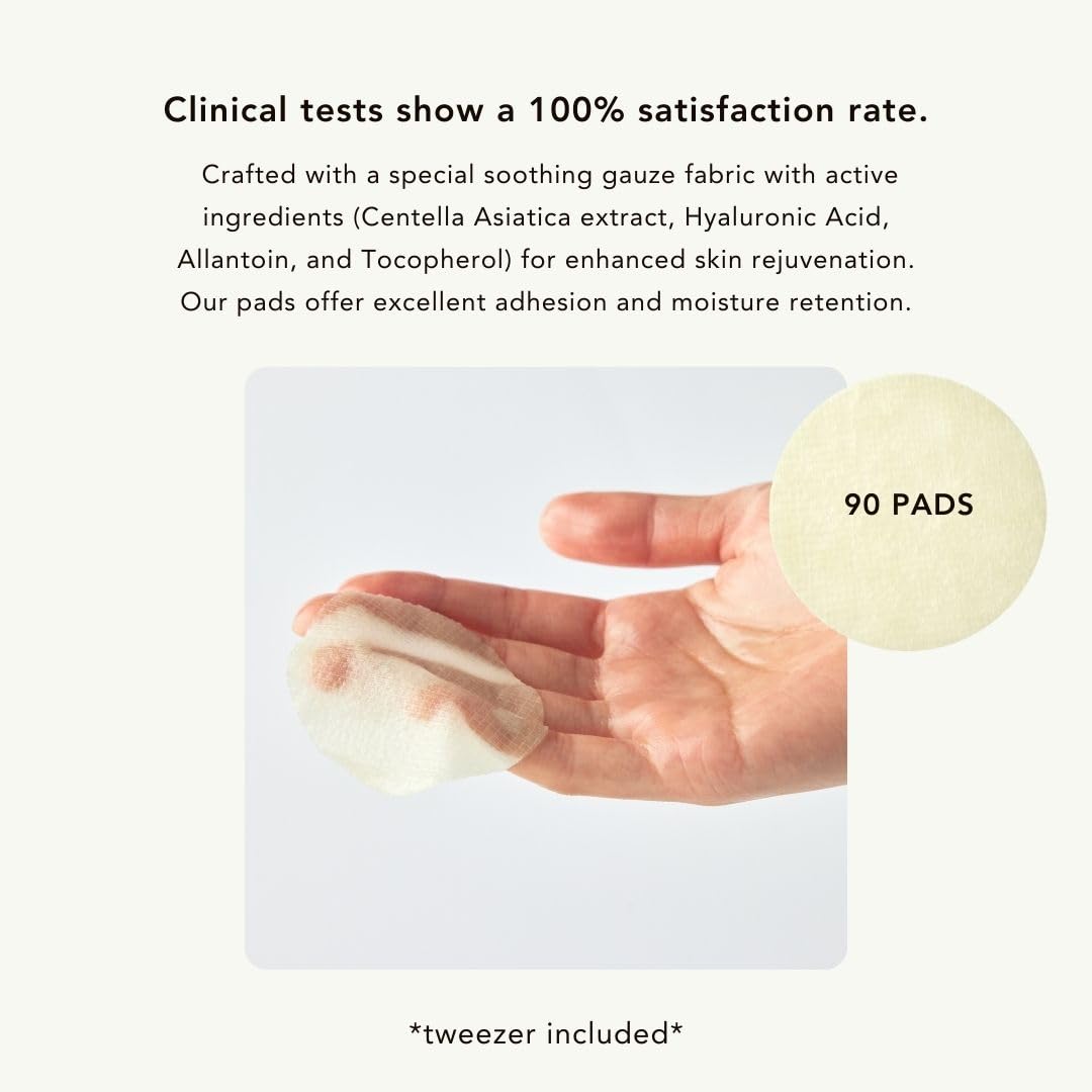TRICO Green Tea Multi-Tasking Cooling Pad, 3-1 Korean Toner Pads with Depuffing, Cooling & Moisturizing Effects for All Skin Types - Green Tea Water from Jeju Island, Lemon & Honey Extract - 90 Pads