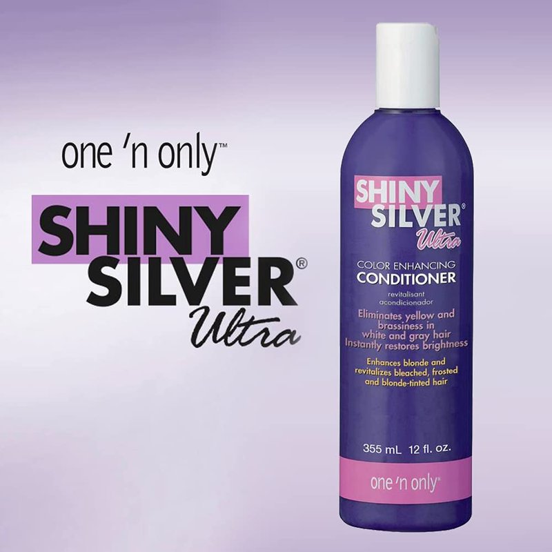 Shiny Silver Conditioner Ultra Color Enhancing 12 Ounce (354ml) (3 Pack)
