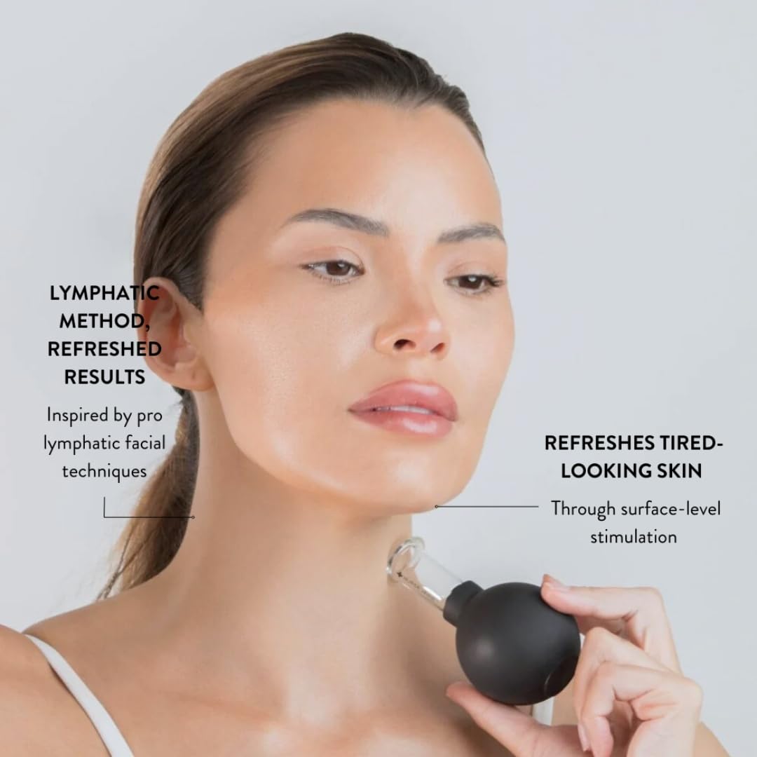 Nurse Jamie Uplift-N-Glow Facial Cupping Tool – Silicone & Glass Cups for Facial Drainage, Product Absorption & Skin Revitalization