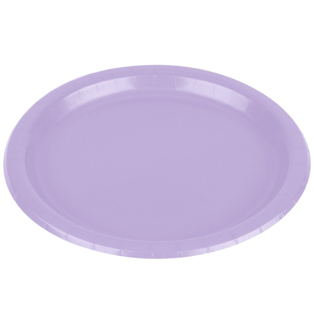 Lavender Disposable Paper Plates - 6.75'', 20 Count - Perfect for Birthdays, Weddings, Baby Showers