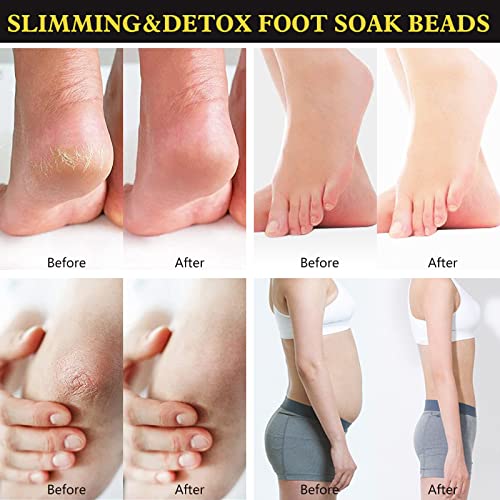 25PCS Herbal Body Detox Foot Soak Beads, Detox & Shaping Cleansing for Men and Women, Daily Rebody Body Detoxingherbs Foot Soak Beads for a Relaxing and Soothing Experience (5 Pack /25 PCS)