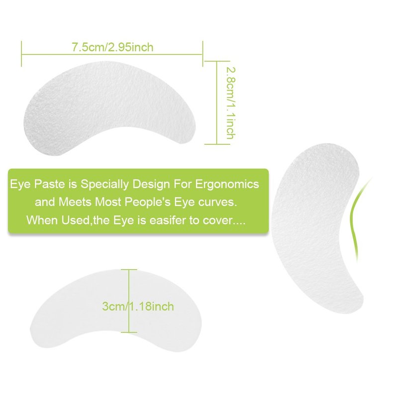 Qleng Eye Pads Lash Extensions Kit, 110 Pairs Hydrogel Patch Gel Pad Beauty Makeup Tool for Under Eyes Eyelash Extension