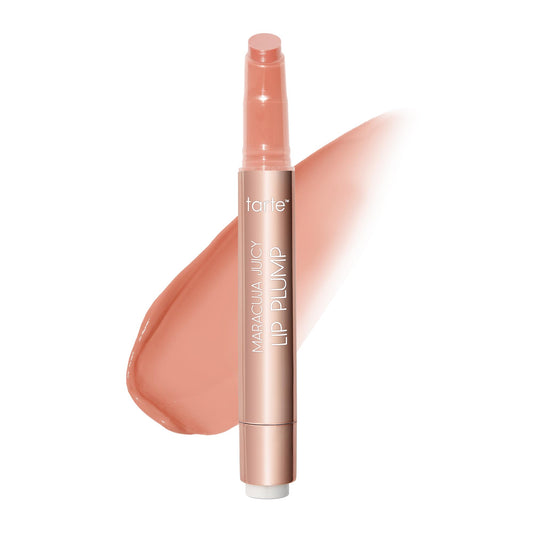 tarte maracuja juicy lip plump – Hydrating & Volumizing Lip Plumper Gloss Balm with Nourishing Hyaluronic Acid, Plumps & Moisturizes, Vegan & Cruelty-Free, full size, white peach