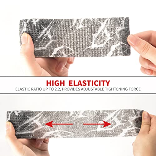 Tattoo Grip Tape Wrap Cover - 24Pcs Tattoo Machine Wrap 2" x 5 Yards Tattoo Machine Tape Cohesive Elastic Bandage Rolls Self-Adherent Tape for Tattoo Machine Grip Tube Accessories Sports Tape