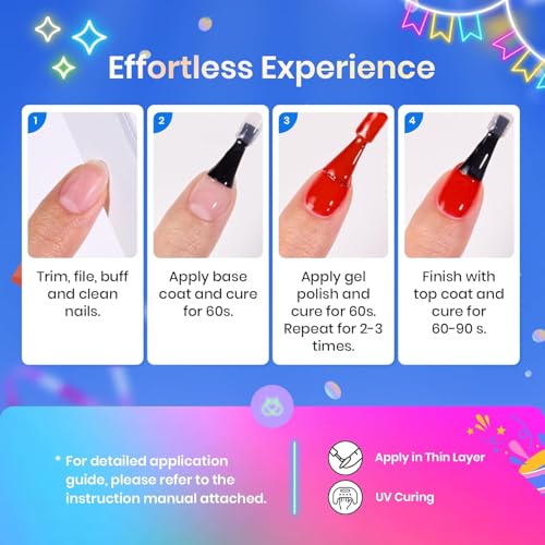 beetles Gel Polish Set, Halloween Neon Kit 20 Colors Gel Nail Polish with 3Pcs Base Gel Top Coat Hot Pink Orange Blue Magenta Lemon Green Colors Soak Off UV Manicure Rainbow Nail