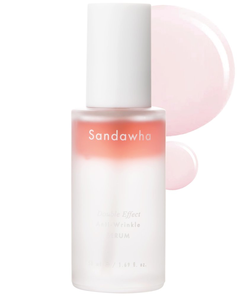 SKINCURE Sandawha Double Effect Anti-Wrinkle Serum with Camellia Extract - Korean Skincare Vegan Camellia Serum for Fine Line Smoothing, Hydration & Anti-Aging 1.76 fl.oz.