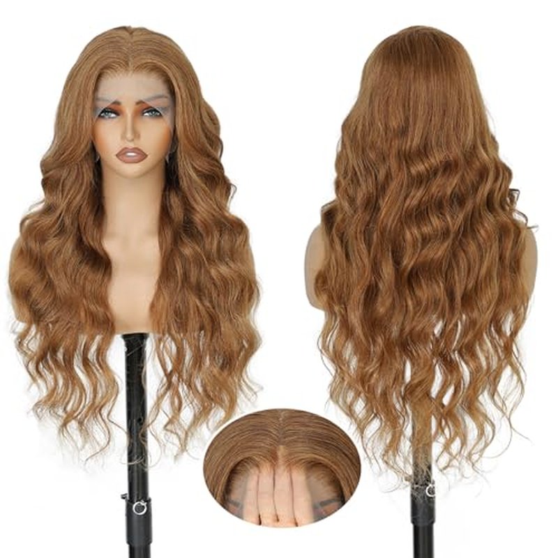 Chocolate Brown Lace Front Wig Human Hair 12A 250% Density HD Glueless Colored Brown 13X6 Body Wave Lace Front Wigs Human Hair pre Plucked with Baby Hair 26 Inch