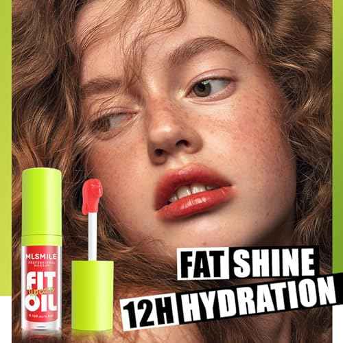 8 Colors Lip Oil Lip Glaze, Fat Lip Oil Hydrating Lip Glow Oil Big Brush Head Moisturizing Lip Gloss Long Lasting Nourishing Non-sticky Smooth Tinted Plumping Lip Oil (A#B#)