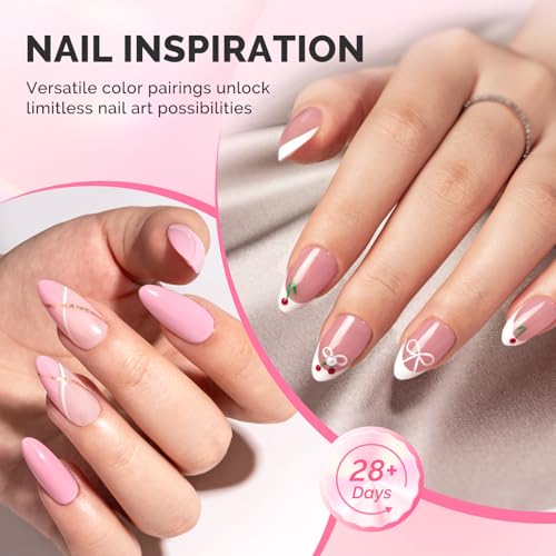 MelodySusie Clear Builder Nail Base Gel for Nails Thickening, Soak Off UV Extension Gel, Rhinestone Nail Glue in a Bottle for Nail Art Design Salon DIY Manicure at Home Gift for Women