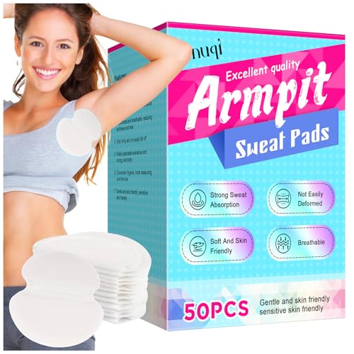 Armpit Sweat Pads, Unadir Underarm Sweat Pads for Women and Men, Disposable Underarm Pads for Sweating Women