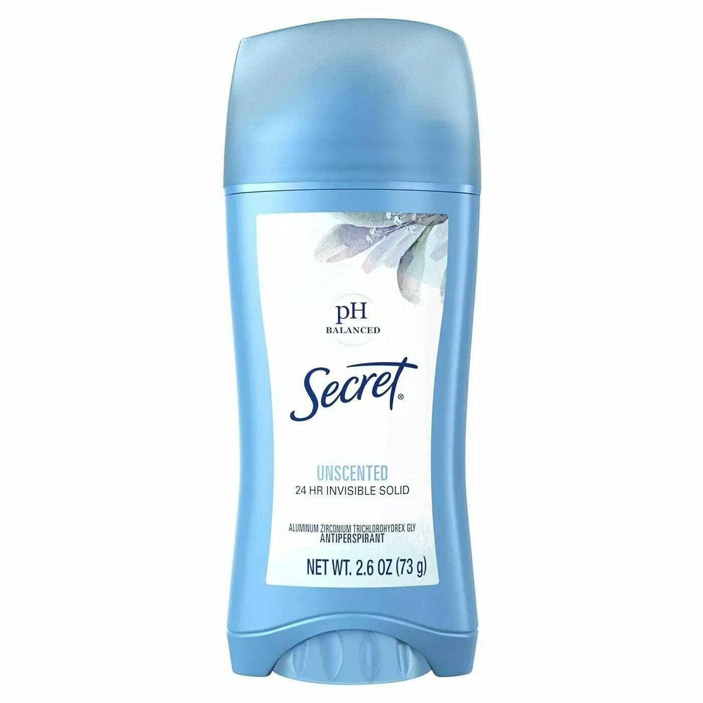 Secret Anti-Perspirant Deodorant Invisible Solid Unscented 2.60 oz (Pack of 4)