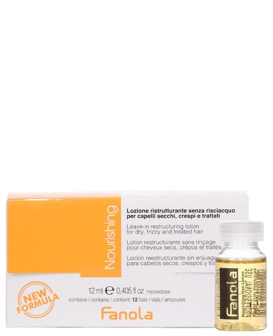 Fanola Restructuring Leave-in Conditioner - Provides Deep Hydration and Nourishment to Dry, Stressed, and Damaged Hair - Enriched Formula with Milk Proteins and Argan Oil, 10 Fl Oz