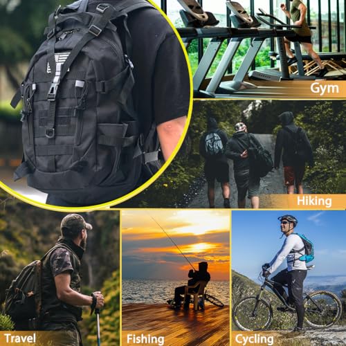 Pickag Tactical Backpack Military Molle Bag Camping Trekking Fishing Gym Traveling Motorcycle Hiking Daypack