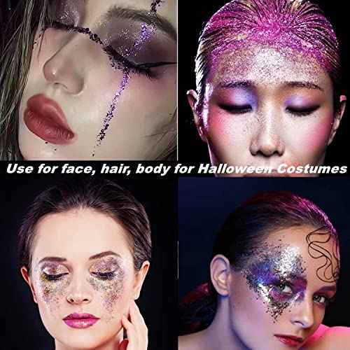 MAEPEOR Jam Purple Eyeshadow Palette 9 Colors Stunning Matte Glitter Eyeshadow Palette Longlasting Waterproof Shimmer Eye Shadow for Girls and Women (Set 3, Jam Purple)