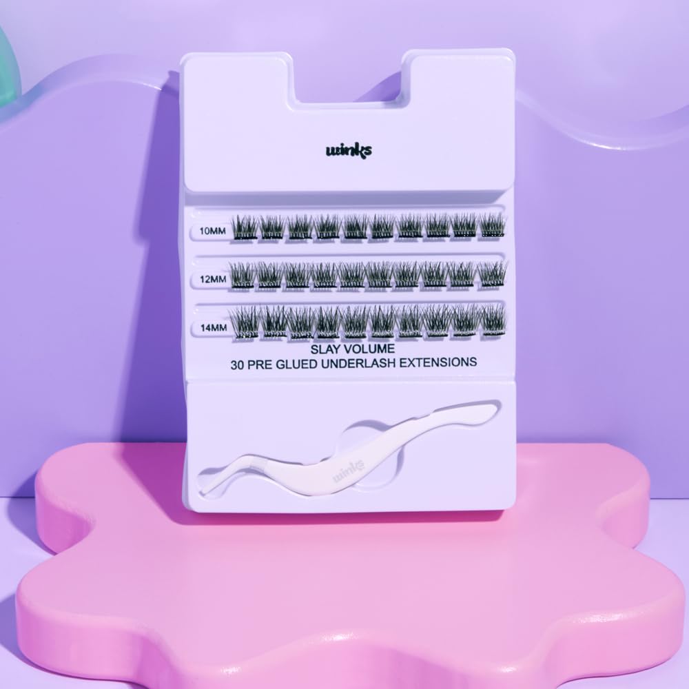 Ardell Winks Eyelash Extensions - DIY Volume Clusters for Natural Look | 30 Individual Lashes with Applicator
