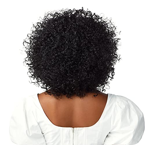 Outre Pre-Styled Synthetic HD 13X2 Lace Frontal Wig - HALO STITCH BRAID 14" (1 Jet Black)