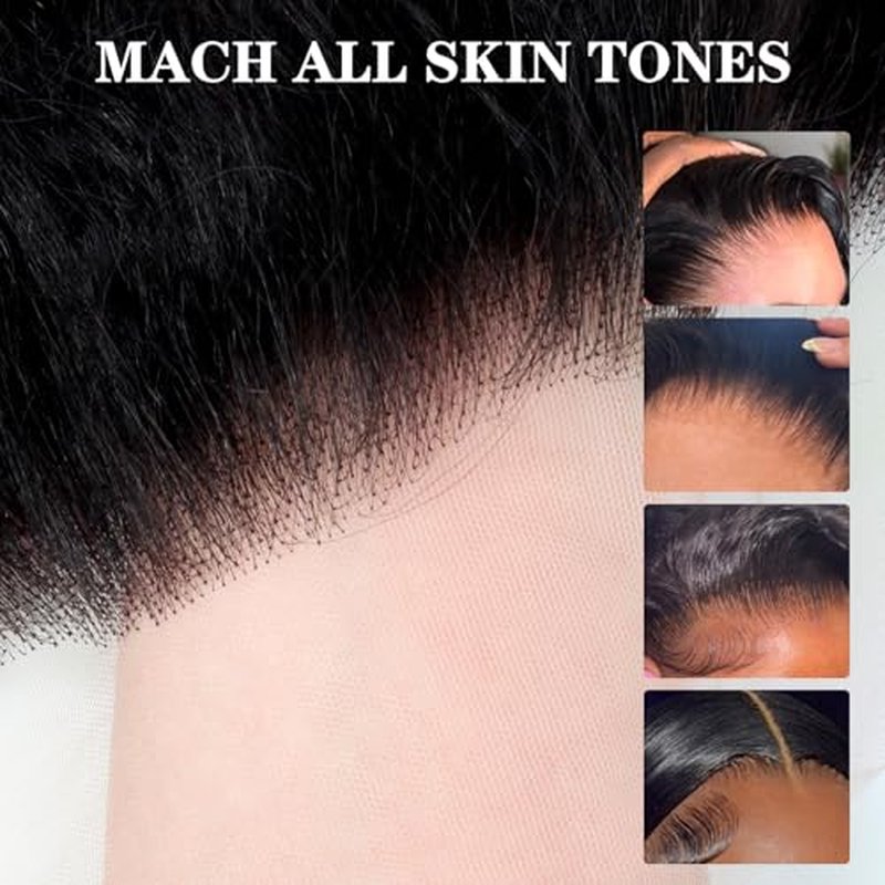 13x6 Lace Frontal Deep Wave Regular HD Lace 18 Inch 200% Density 100% Brazilian Virgin Human Hair Frontal Free Part Natural Black Color